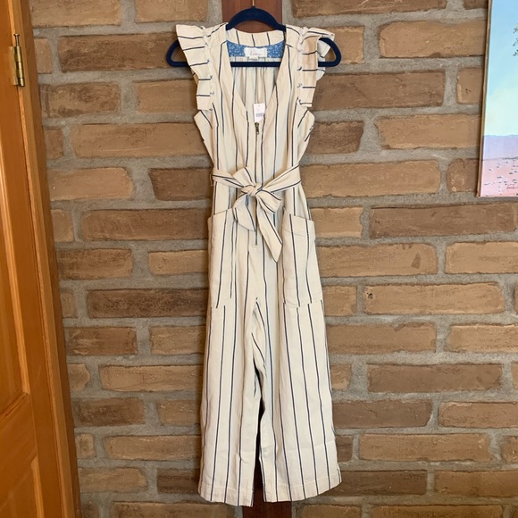 💕 Anthropologie Striped Jumpsuit - Picture 3 of 6